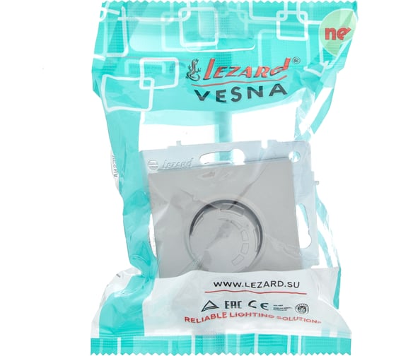 Диммер Lezard VESNA 1000W, платина 742-3588-157