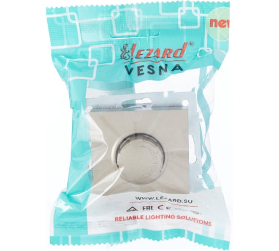 Диммер Lezard VESNA 800 Вт, титан 742-3788-115