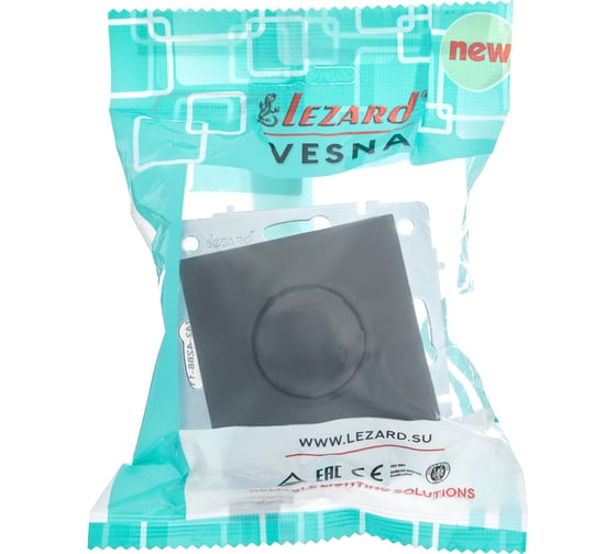 Диммер Lezard VESNA 800 Вт, чёрный бархат 742-4288-115