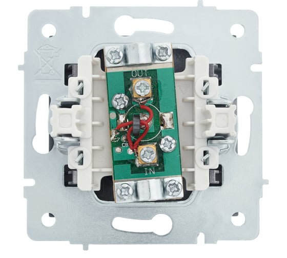 Проходная розетка Lezard VESNA графит 742-3488-129