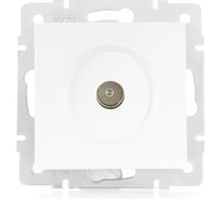 Проходная розетка Lezard VESNA белая 742-0288-129