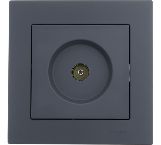 Оконечная розетка Lezard VESNA графит 742-3488-130