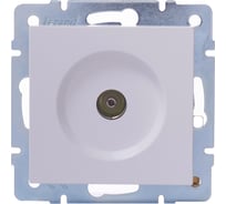 Оконечная розетка Lezard VESNA белая 742-0288-130