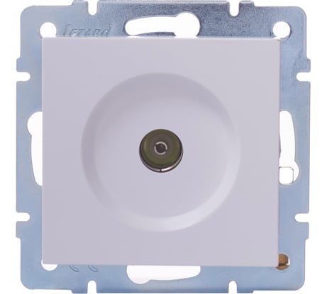 Оконечная розетка Lezard VESNA белая 742-0288-130