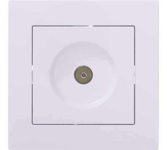 Оконечная розетка Lezard VESNA белая 742-0288-130