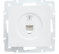 Телефонная розетка Lezard VESNA евро белая 742-0288-137