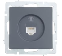 Телефонная розетка Lezard VESNA евро графит 742-3488-137