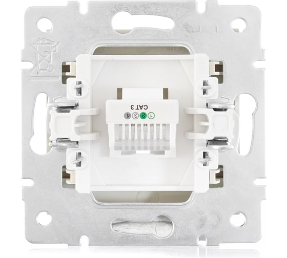 Телефонная розетка Lezard VESNA евро крем 742-0388-137