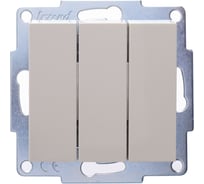 Тройной выключатель Lezard VESNA крем 742-0388-109