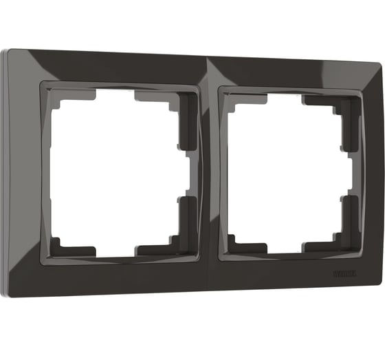 Рамка на 2 поста WERKEL W0022007 Snabb basic серо-коричневый a051294 1