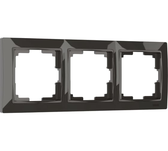 Рамка на 3 поста WERKEL W0032007 Snabb basic серо-коричневый a051298