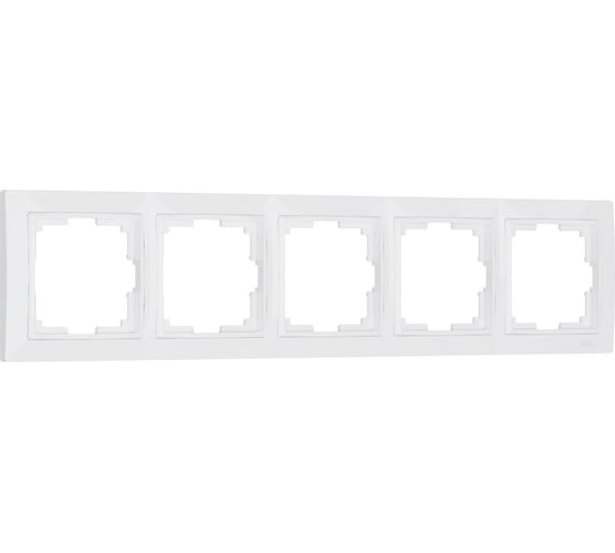 Рамка на 5 постов WERKEL W0052001 Snabb basic белый a051300
