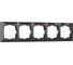 Рамка на 5 постов WERKEL W0052007 Snabb basic серо-коричневый a051302 1