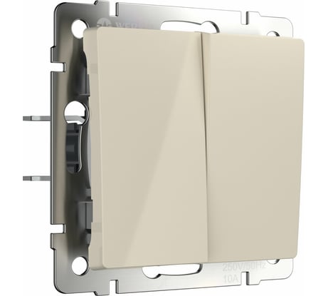 Двухклавишный выключатель WERKEL W1120003/ (слоновая кость) a051475