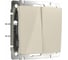 Проходной двухклавишный выключатель WERKEL W1122003/ (слоновая кость) a051485 1