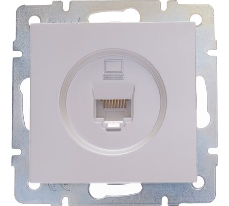 Компьютерная розетка Lezard VESNA жемчужно-белый перламутр 742-3088-139