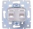 Двойная компьютерная розетка Lezard VESNA белая 742-0288-141 3
