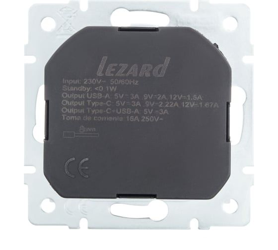 Розетка Lezard VESNA с/з TC+USB разъём жемчужно-белый перламутр 742-3088-181TC