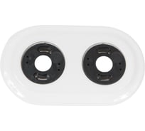 Рамка Retrika ретро, керамика, серия Colony, двойная, белый RC-02001