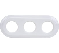 Рамка Retrika ретро, керамика, серия Colony, тройная, белый RC-03001