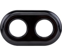 Рамка Retrika ретро, керамика, серия Colony, двойная, черный RC-02008