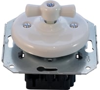 1-клавишный проходной выключатель Retrika ретро, керамика, серия Colony, белый G01-01