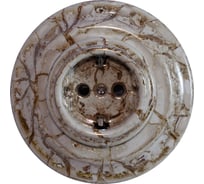 Розетка Retrika ретро, керамика, серия Colony, с заземляющим контактом, мрамор RS1-80006