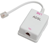 Телефонная розетка REXANT на стену, ADSL фильтр, RJ-11 (6Р4С) 06-0103-B