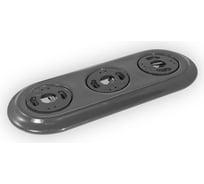 Рамка Retrika ретро, керамика, серия Colony, тройная, серый RC-030010