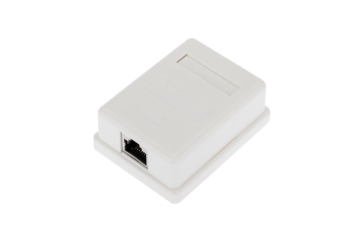 Компьютерная внешняя экранированная розетка REXANT 1-порт RJ-45 (8P8C ...