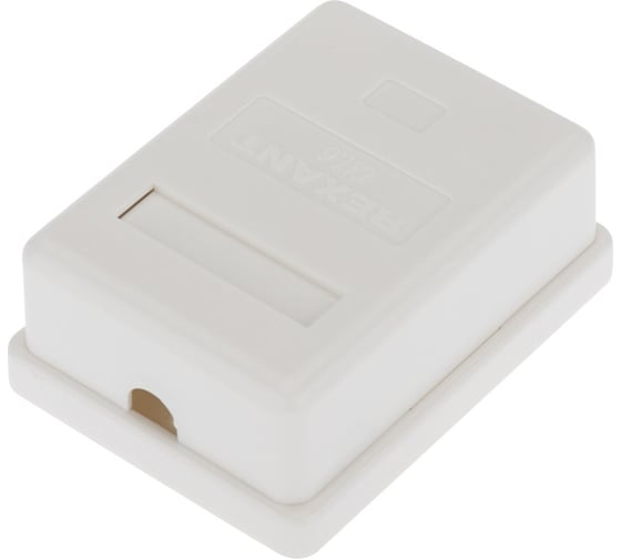 Компьютерная внешняя экранированная розетка REXANT 1-порт RJ-45 (8P8C), FTP категория 6 03-0142