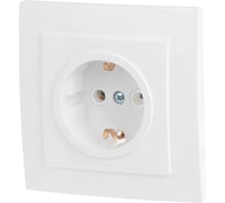 Розетка ЮПИТЕР скрытая с заземлением Стандарт белая JP7420-01