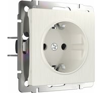 Розетка WERKEL W1171013 с заземлением перламутровый рифленый a051184