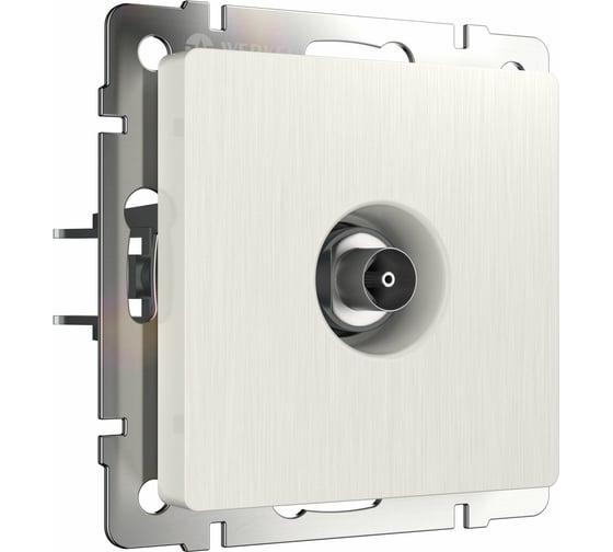 Оконечная ТВ розетка WERKEL W1183013 перламутровый рифленый a051171 1