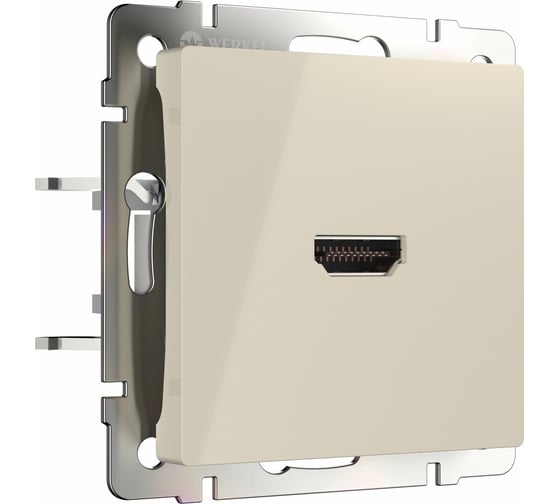 Розетка HDMI WERKEL W1186003/ (слоновая кость) a051487 1