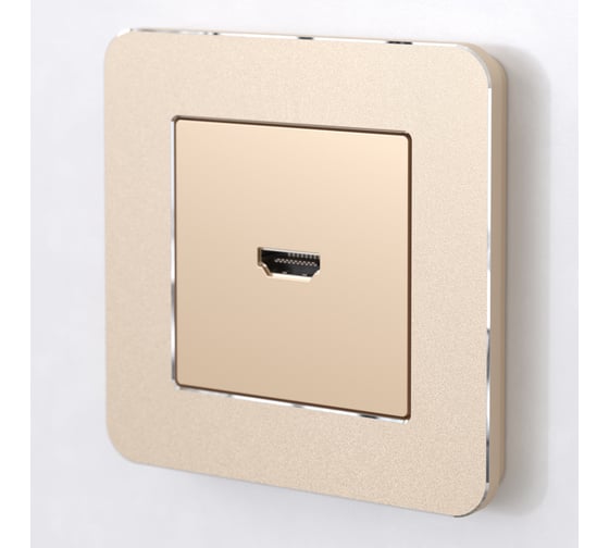 Рамка на 1 пост WERKEL W0012611 Platinum шампань a059210