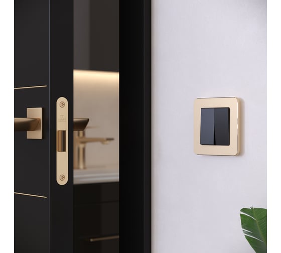 Рамка на 1 пост WERKEL W0012611 Platinum шампань a059210