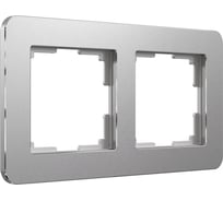 Рамка на 2 поста WERKEL W0022606 Platinum алюминий a059212
