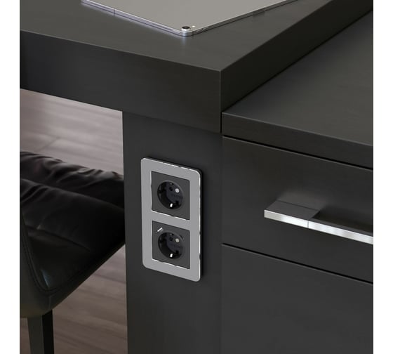 Рамка на 2 поста WERKEL W0022606 Platinum алюминий a059212