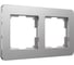 Рамка на 2 поста WERKEL W0022606 Platinum алюминий a059212 1