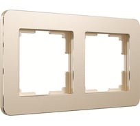 Рамка на 2 поста WERKEL W0022611 Platinum шампань a059214