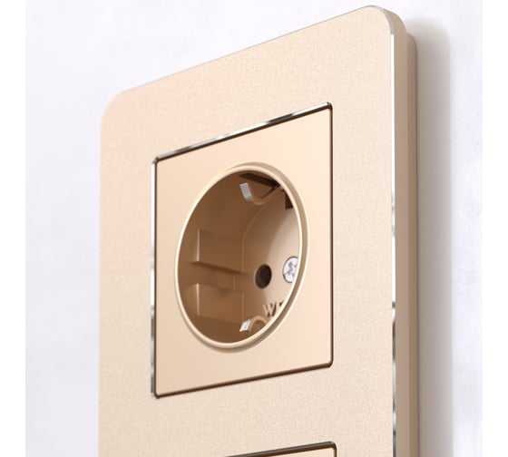 Рамка на 2 поста WERKEL W0022611 Platinum шампань a059214
