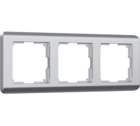 Рамка на 3 поста WERKEL W0032106 Stream серебряный a051277