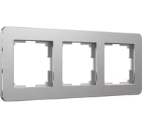 Рамка на 3 поста WERKEL W0032606 Platinum алюминий a059215