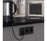 Рамка на 3 поста WERKEL W0032608 Platinum черный алюминий a059216 4