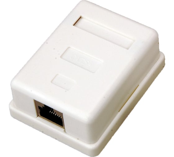 Компьютерная внешняя экранированная розетка REXANT 10 штук 1-порт RJ-45 (8P8C), FTP 5e 03-0122 1