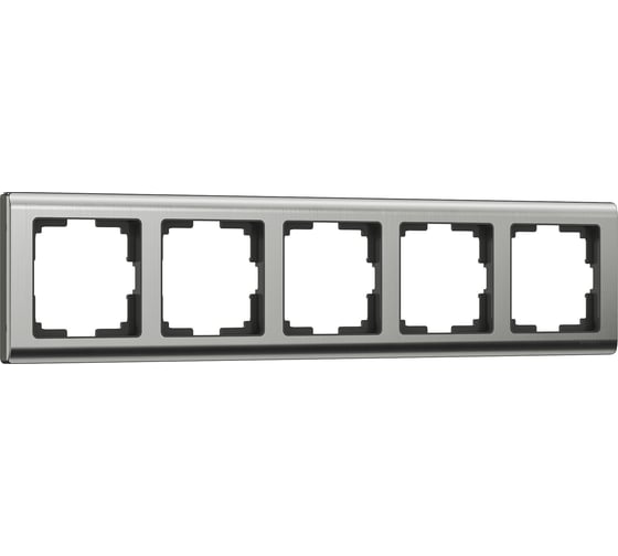 Рамка на 5 постов WERKEL W0051602 Metallic глянцевый никель a050999