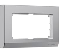 Рамка для двойной розетки WERKEL W0081806 Stark серебряный a050909