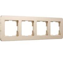 Рамка на 4 поста WERKEL W0042611 Platinum шампань a059220