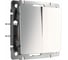 Двухклавишный выключатель WERKEL W1120002 глянцевый никель a051081 1